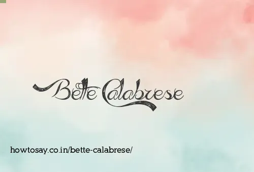 Bette Calabrese