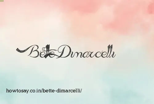 Bette Dimarcelli