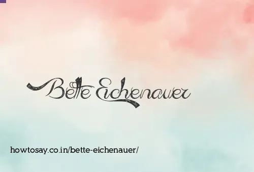 Bette Eichenauer
