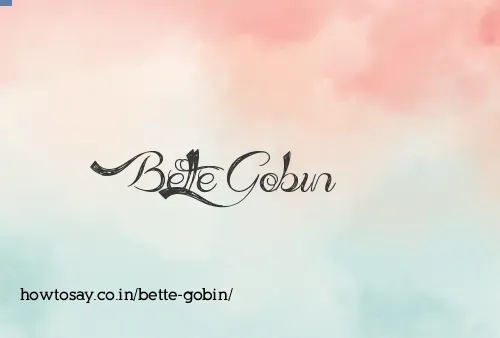 Bette Gobin
