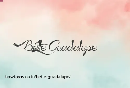 Bette Guadalupe