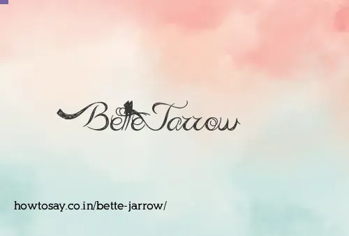 Bette Jarrow