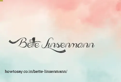 Bette Linsenmann