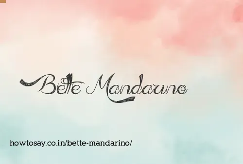 Bette Mandarino