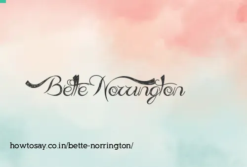 Bette Norrington