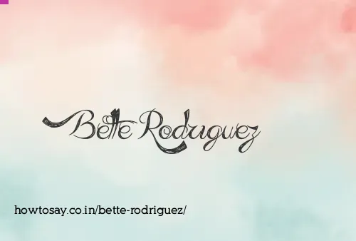Bette Rodriguez