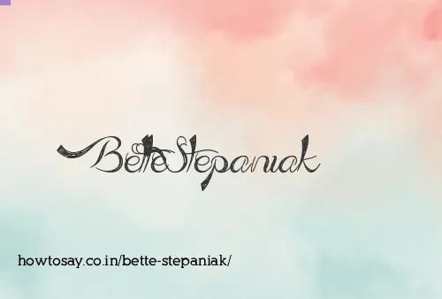 Bette Stepaniak