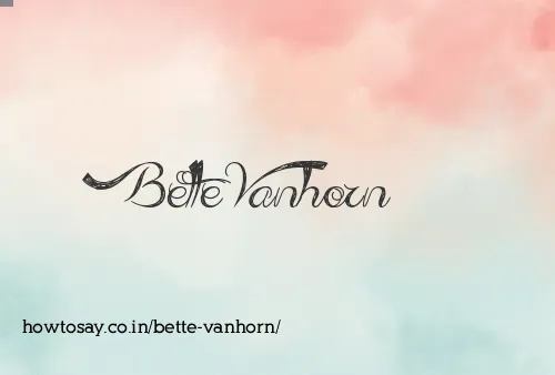 Bette Vanhorn