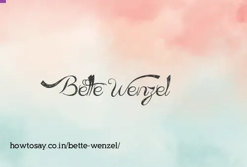 Bette Wenzel