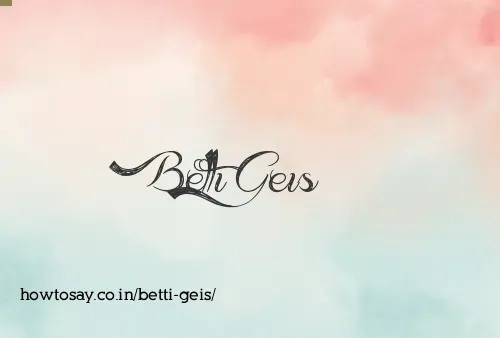 Betti Geis