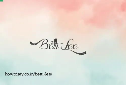 Betti Lee