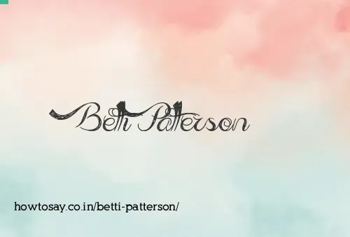 Betti Patterson