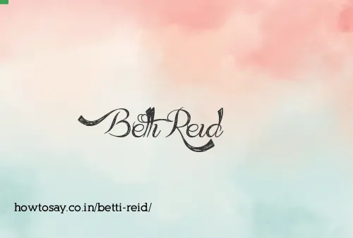 Betti Reid