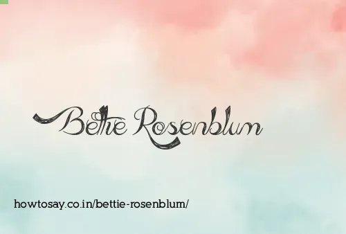 Bettie Rosenblum