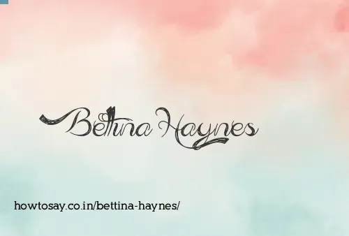 Bettina Haynes