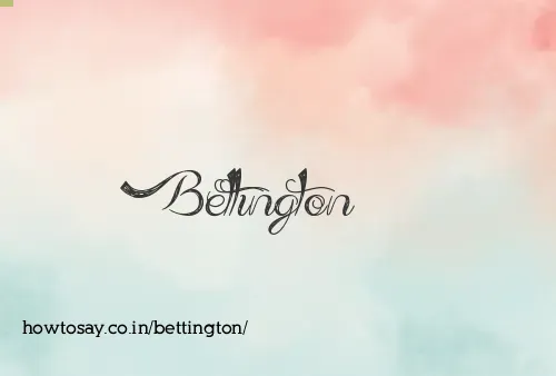 Bettington