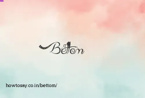 Bettom