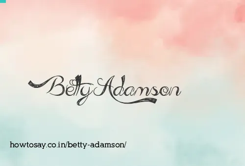 Betty Adamson
