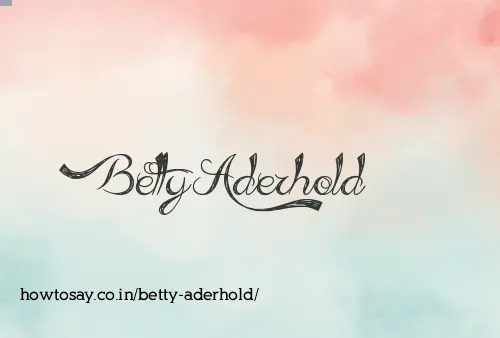 Betty Aderhold