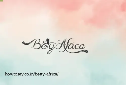 Betty Africa