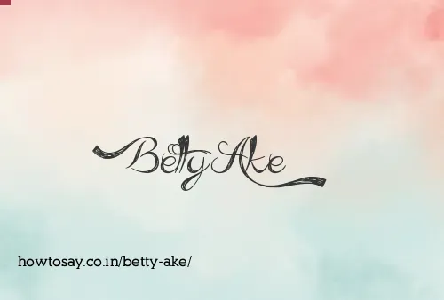 Betty Ake