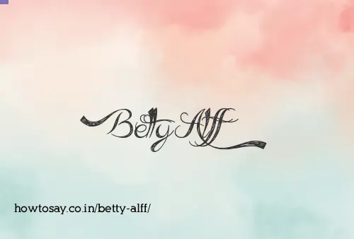 Betty Alff