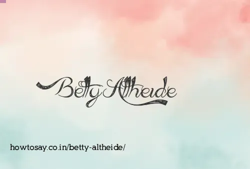 Betty Altheide