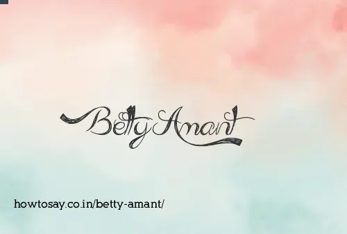 Betty Amant