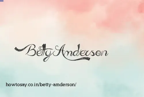 Betty Amderson