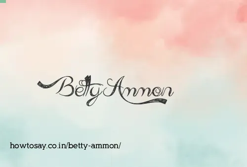Betty Ammon