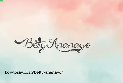 Betty Ananayo
