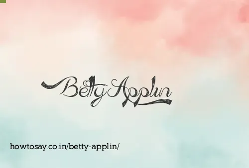 Betty Applin