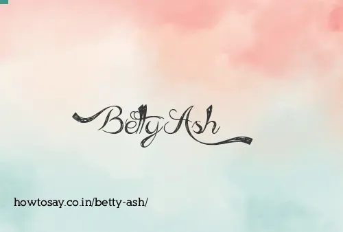 Betty Ash