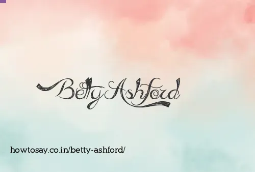 Betty Ashford