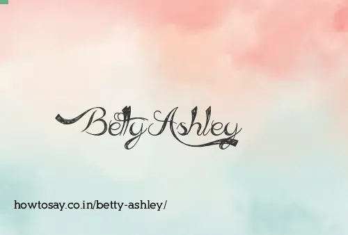 Betty Ashley