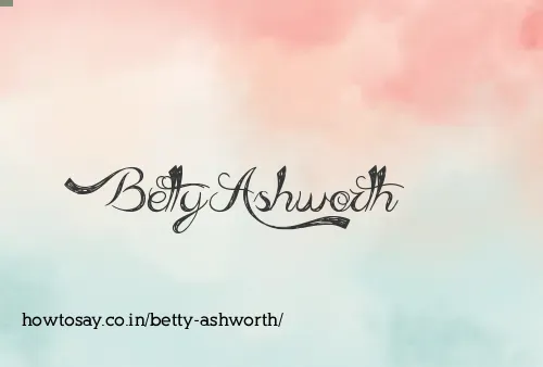 Betty Ashworth
