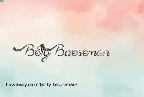 Betty Baeseman