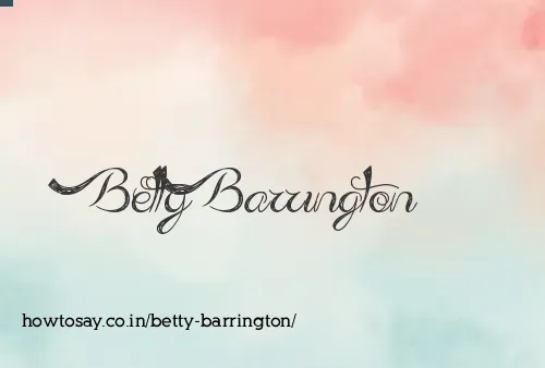 Betty Barrington