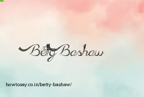 Betty Bashaw
