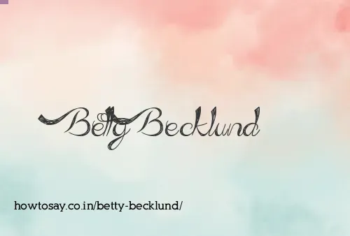 Betty Becklund