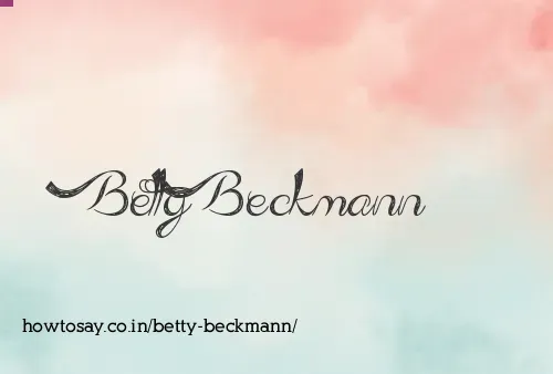 Betty Beckmann