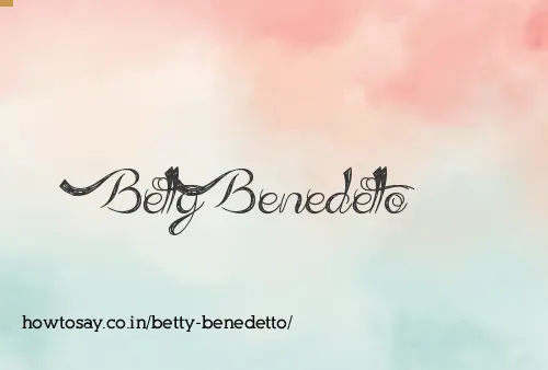 Betty Benedetto