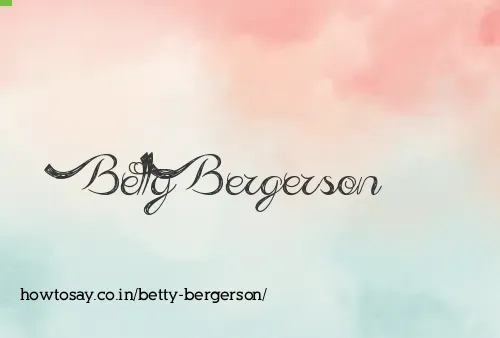 Betty Bergerson
