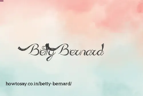 Betty Bernard