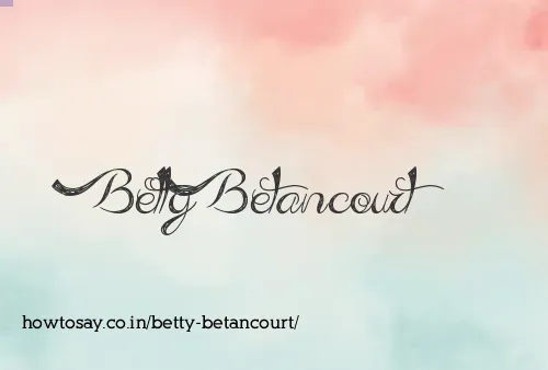 Betty Betancourt