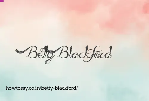 Betty Blackford