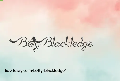 Betty Blackledge