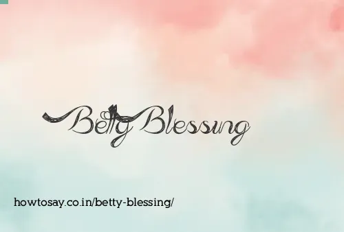 Betty Blessing