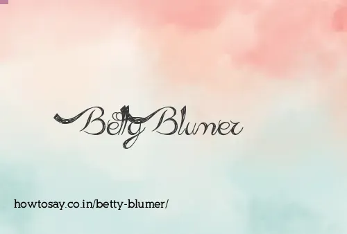 Betty Blumer