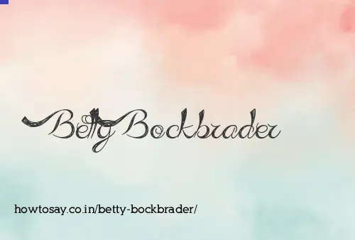 Betty Bockbrader